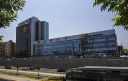 Graña y Montero, конструкция и деловая компания проектировать стоковая фотография Graña y Montero, конструкция и деловая компания проектировать стоковая фотография