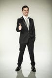 Great success, thumbs up from smiling business man Royalty Free Stock Photo Great success, thumbs up from smiling business man Royalty Free Stock Photo