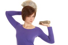 Greed Money Fan Stack Royalty Free Stock Photography Greed Money Fan Stack Royalty Free Stock Photography
