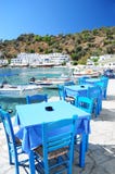 Greek Tavern In Loutro,Crete Royalty Free Stock Images