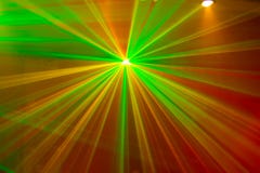 Green And Red Laser Lights Stock Image