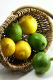 Green And Yellow Lemons Stock Photos