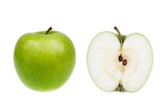 Green Apple Isolated Over White Royalty Free Stock Photo Green Apple Isolated Over White Royalty Free Stock Photo