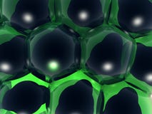 Green Body Cells Stock Photo