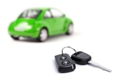 Green Car And Car Key Royalty Free Stock Images Green Car And Car Key Royalty Free Stock Images