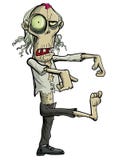 Green Cartoon Businessman Zombie. Royalty Free Stock Photos Green Cartoon Businessman Zombie. Royalty Free Stock Photos