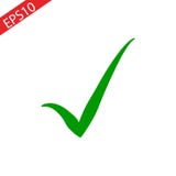 Green check mark icon. Tick symbol in green color. Vector illustration stock illustration Green check mark icon. Tick symbol in green color. Vector illustration stock illustration