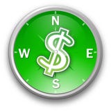 Green compass stock illustration Green compass stock illustration