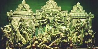 Green Durga stock photography Green Durga stock photography