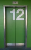Green Elevator Stock Image