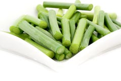 Green Garlic Stem Stock Images