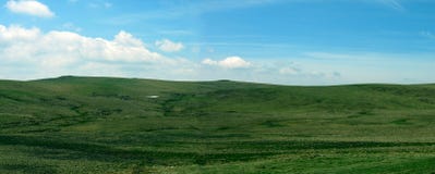 Green Highlands Panoramic Stock Image
