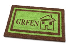 green home mat welcome στοκ φωτογραφία με δικαίωμα ελεύθερης χρήσης green home mat welcome στοκ φωτογραφία με δικαίωμα ελεύθερης χρήσης