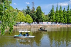 Green Lake Park Also Known As Cui Hu Park Is One Of The Most Beautiful Parks In Kunming City. Stock Photos Green Lake Park Also Known As Cui Hu Park Is One Of The Most Beautiful Parks In Kunming City. Stock Photos