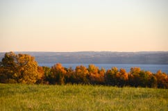 Lake vista during Autumn in the Finger Lakes royalty free stock image Lake vista during Autumn in the Finger Lakes royalty free stock image