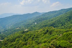 Green mountain view at Doi Suthep-Pui National Park, Chiang Mai,. Thailand. Forests in the park consists of evergreen forest on higher altitudes above 1000 Royalty Free Stock Image Green mountain view at Doi Suthep-Pui National Park, Chiang Mai,. Thailand. Forests in the park consists of evergreen forest on higher altitudes above 1000 Royalty Free Stock Image