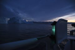 Navigation light of a ship Royalty Free Stock Image Navigation light of a ship Royalty Free Stock Image