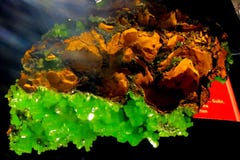 green and orange minerals Stock Photo green and orange minerals Stock Photo