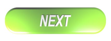 Green rounded rectangle push button NEXT - 3D rendering vector illustration Green rounded rectangle push button NEXT - 3D rendering vector illustration
