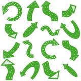 Green scandinavian Arrows. Hand drawn arrow set isolated on white background. Pointer for business. Cursor icon collection vector illustration Green scandinavian Arrows. Hand drawn arrow set isolated on white background. Pointer for business. Cursor icon collection vector illustration