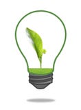 Green seedling with grass in light bulb, included plant clipping Stock Image Green seedling with grass in light bulb, included plant clipping Stock Image