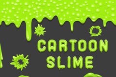 Green slime flowing dripping liquid seamless cartoon design vector illustration vector illustration Green slime flowing dripping liquid seamless cartoon design vector illustration vector illustration