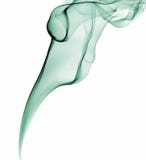 Green abstract smoke from the aromatic sticks on a white background. Stock Photography Green abstract smoke from the aromatic sticks on a white background. Stock Photography