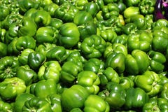 Green sweet pepper, cooking raw material. Royalty Free Stock Image Green sweet pepper, cooking raw material. Royalty Free Stock Image