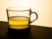 Green tea in a glass cup royalty free stock photos Green tea in a glass cup royalty free stock photos
