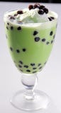 Green Tea Mixed Ice With Peals Stock Images