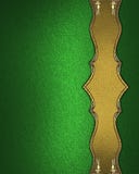 Green texture with gold pattern. Element for design. Template for design. copy space for ad brochure or announcement invitation, a royalty free stock image Green texture with gold pattern. Element for design. Template for design. copy space for ad brochure or announcement invitation, a royalty free stock image
