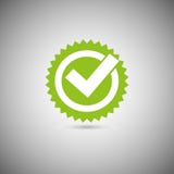 Green tick mark icon vector illustration Green tick mark icon vector illustration