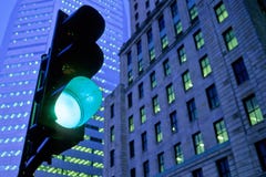 Green Traffic Light Royalty Free Stock Images