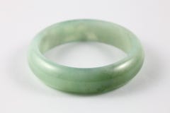 Green Type-A Jade / Jadeite Bracelet Royalty Free Stock Images