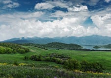 Green valley Royalty Free Stock Photography Green valley Royalty Free Stock Photography