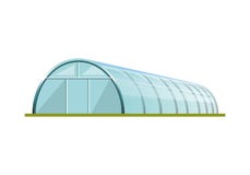 Greenhouse with polyethylene film royalty free illustration Greenhouse with polyethylene film royalty free illustration