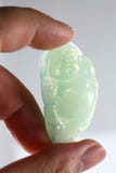 Greenish Buddha Type-A Jade Pendant Stock Photos