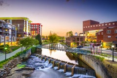 Greenville, Carolina del Sud fotografia stock libera da diritti Greenville, Carolina del Sud fotografia stock libera da diritti