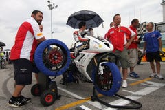 Grid Power team by Suriano Triumph Daytona royalty free stock photography Grid Power team by Suriano Triumph Daytona royalty free stock photography