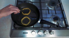 Griddle z gorącym olejem zdjęcie wideo Griddle z gorącym olejem zdjęcie wideo