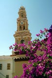 Griekenland, Symi-eiland, Panormitis-klooster Royalty-vrije Stock Foto's Griekenland, Symi-eiland, Panormitis-klooster Royalty-vrije Stock Foto's