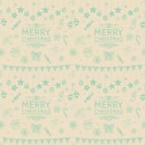 Griffonnages subtils de Noël de vecteur sans couture illustration stock Griffonnages subtils de Noël de vecteur sans couture illustration stock