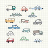 Griffonnages tirés par la main de voiture Illustration de vecteur illustration stock Griffonnages tirés par la main de voiture Illustration de vecteur illustration stock
