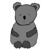 Grijs droevig emotioneel koalabeeldverhaal royalty-vrije illustratie Grijs droevig emotioneel koalabeeldverhaal royalty-vrije illustratie