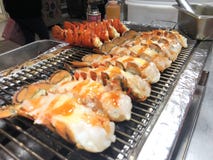 grillad räka arkivbilder grillad räka arkivbilder