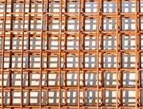 Grillage en acier au chantier de construction photo stock Grillage en acier au chantier de construction photo stock
