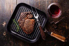 Grilled Black Angus Steak Ribeye On Grill Pan Royalty Free Stock Photo Grilled Black Angus Steak Ribeye On Grill Pan Royalty Free Stock Photo