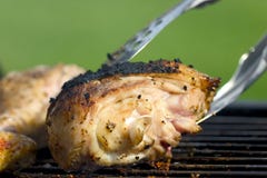 Grilled Chicken Leg Royalty Free Stock Photography