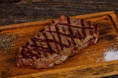 Grilled Strip Loin Steak Stock Photo