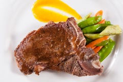Grilled t-bone steak royalty free stock photos Grilled t-bone steak royalty free stock photos